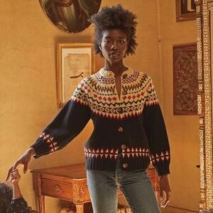 Doen • Amble Wool Cardigan Oslo Fair Isle S